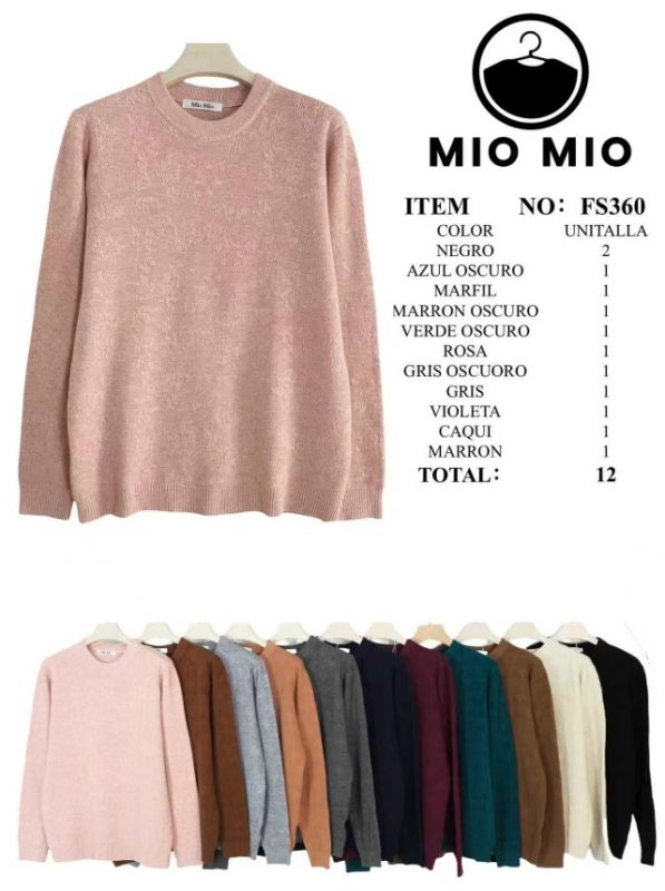 Suéter tejido manga larga-FS360