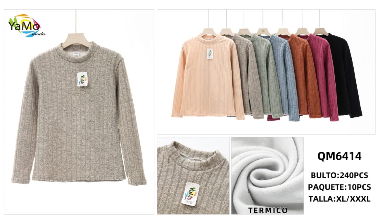 Suéter térmico manga larga-QM6414