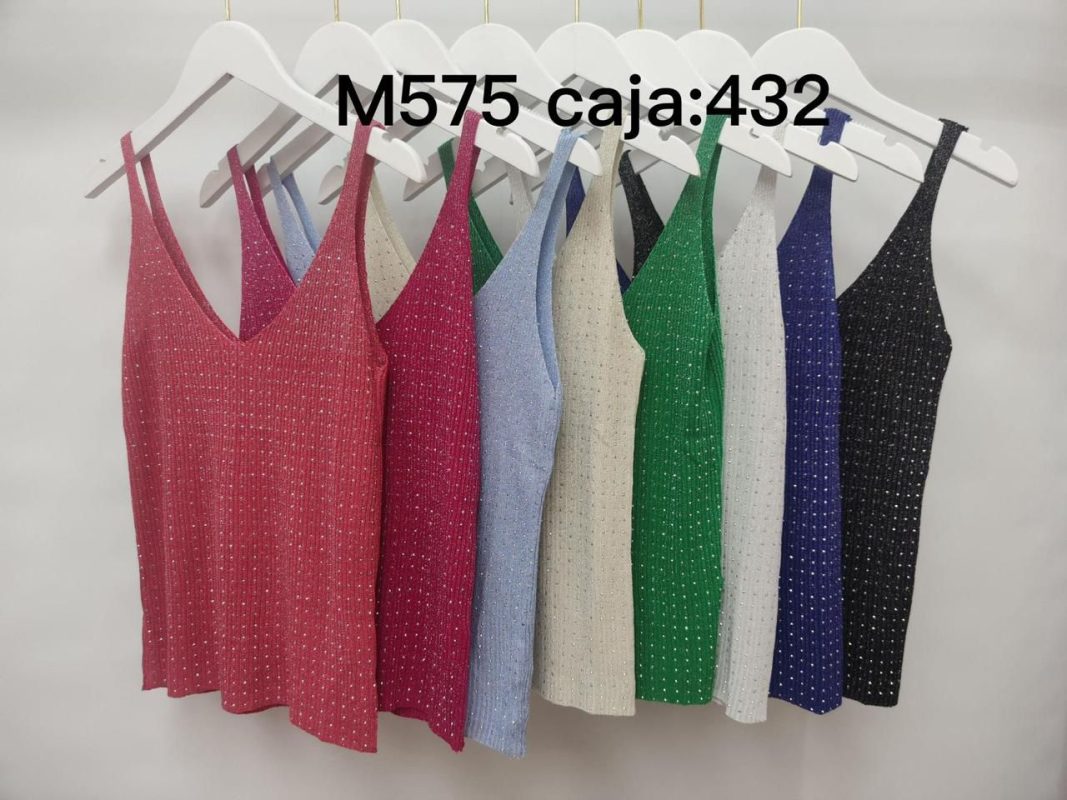 Top brillante con tirantes-M-575