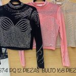 Blusa con pedrería-M574 - 1