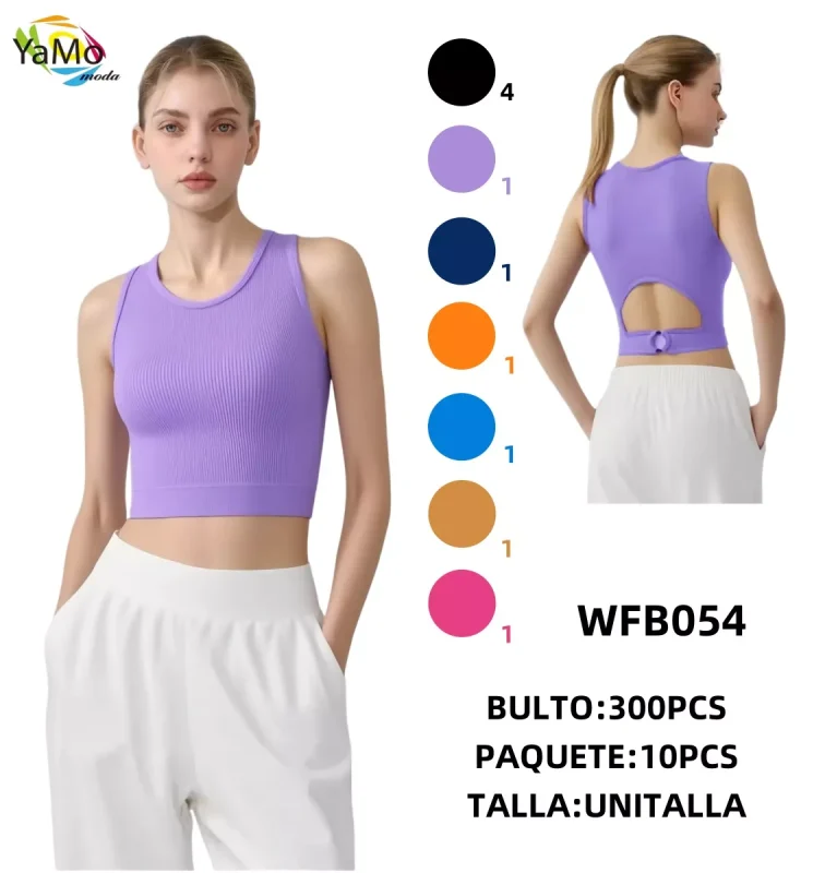Top sin mangas deportivo-WFB054