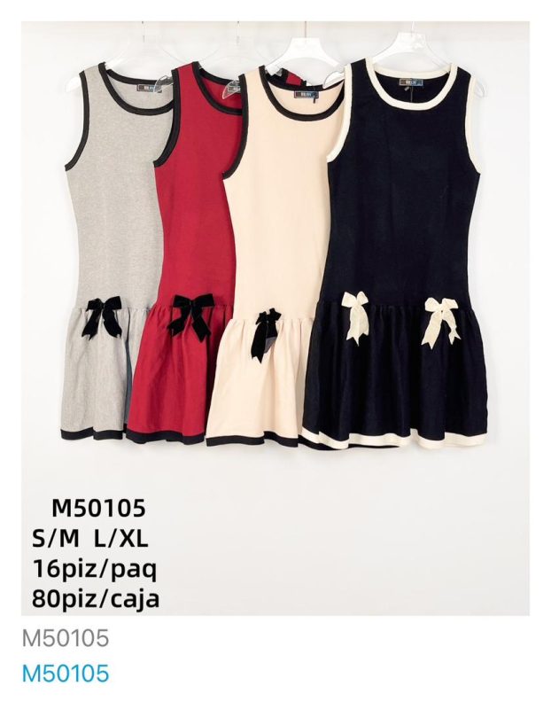 Vestido con lazo-M50105