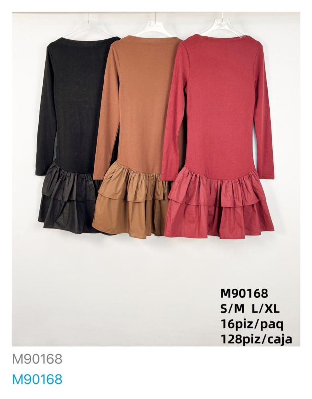 Vestido con volante-M90168