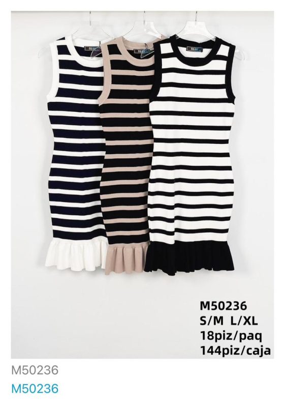 Vestido de rayas-M50236