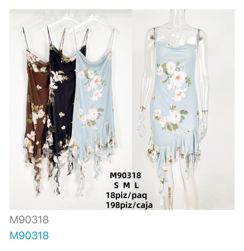 Vestido Floral Asimétrico-M90318