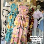 Vestido floral largo-A1583 - 2