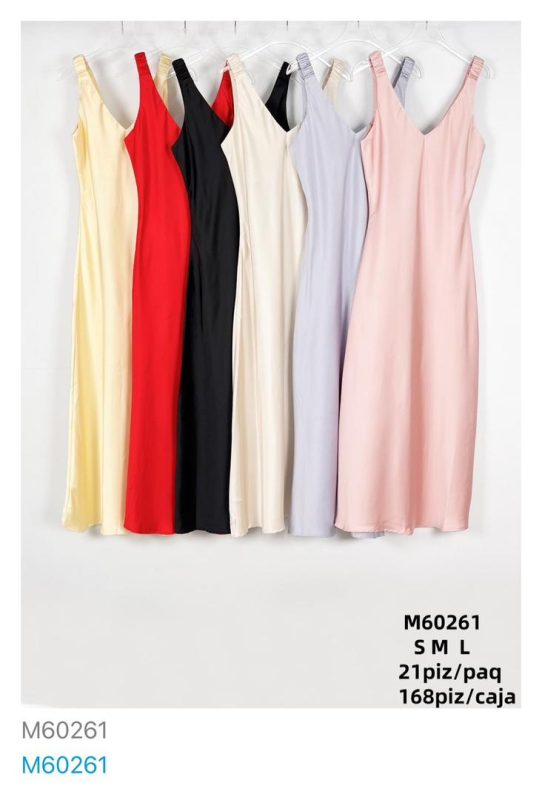 Vestido tipo lencero-M60261