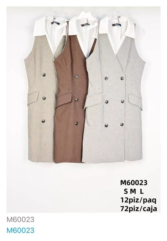 Vestido tipo chaleco-M60023