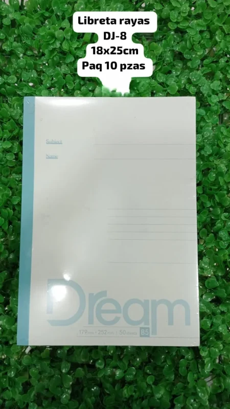 Libreta Rayas Dream-DJ-8