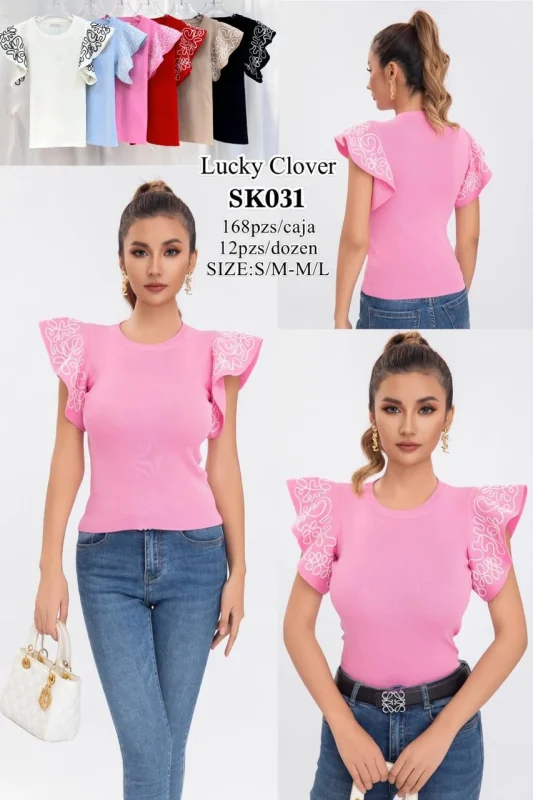 Blusa Hombro con Diseño-SK031