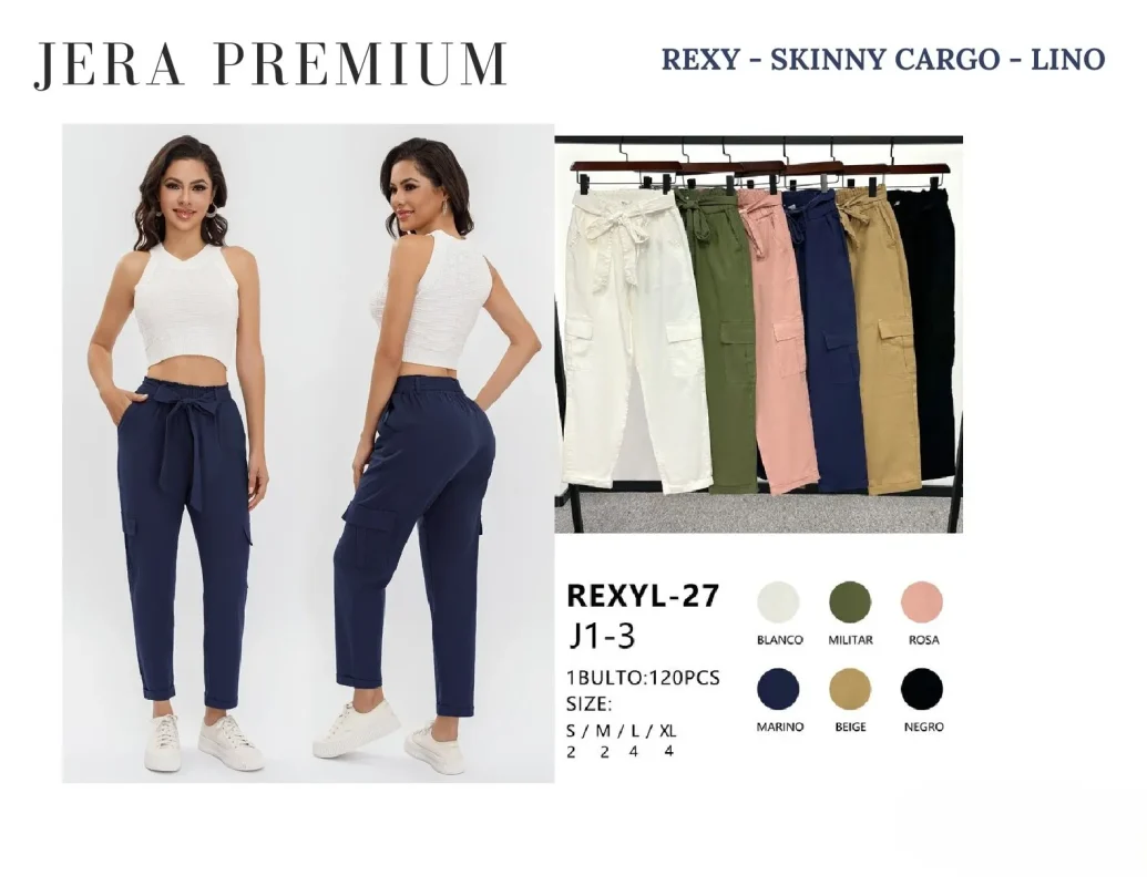 REXYL-27-MILITAR - Jeans Skinny Cargo Jera Premium-6-REXYL-27-MILITAR