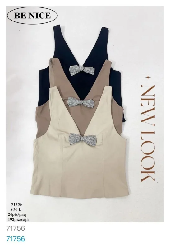 Blusa Con Moño Casual-71756-0-71756