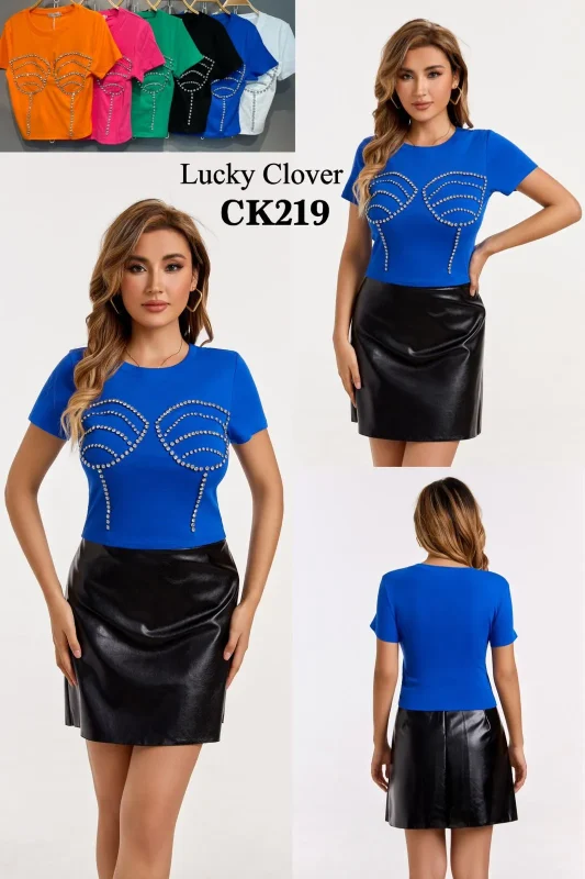 Blusa manga larga con aplicaciones-1-CK219