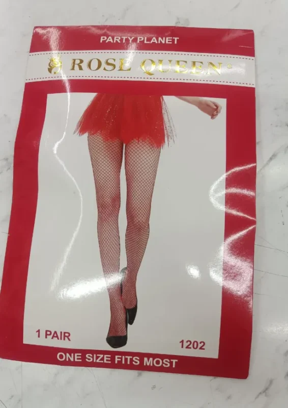 Medias de Malla Fashion-1202-RED