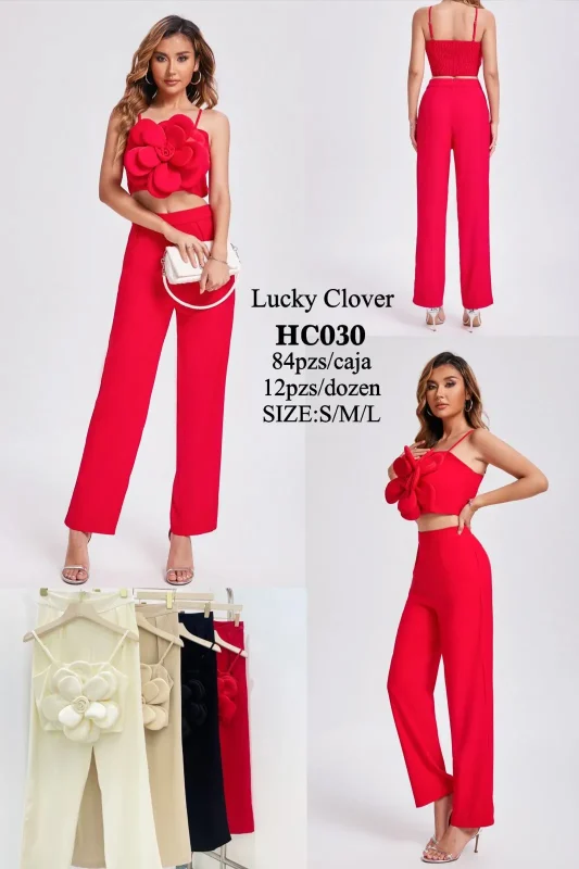 Conjunto Top Y Pantalon-HS25-HC030