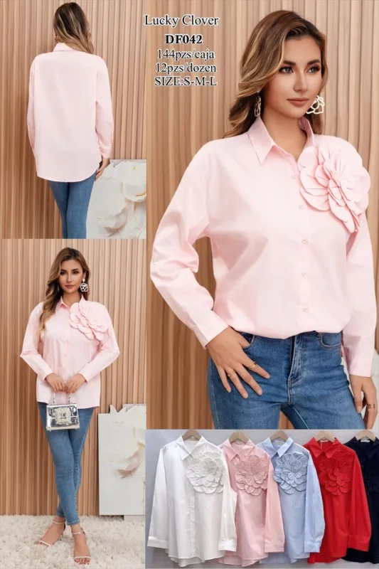 Blusa Con Flor-DF042