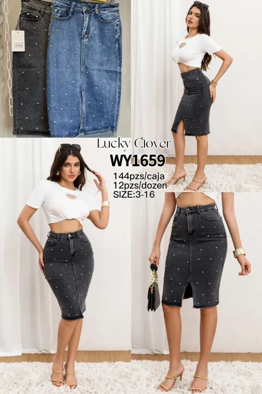 Falda Mezclilla Larga-WY1659