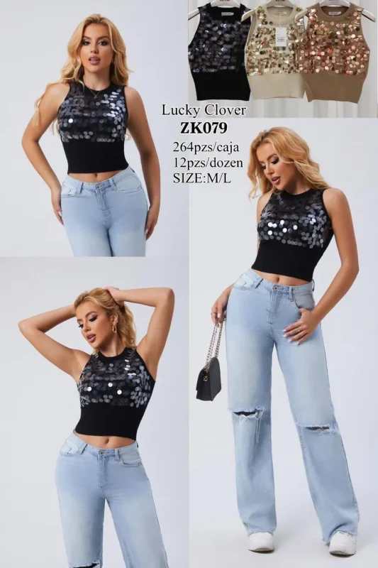 Blusa con Lentejuela-ZK079