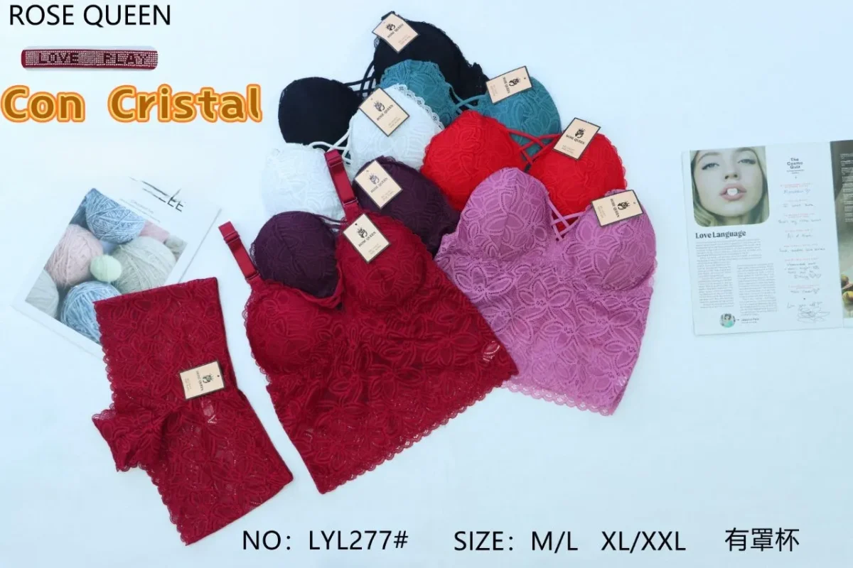 Conjunto Brasier Con Encaje-LYL277