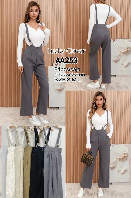 Pantalones con tirantes-AA253