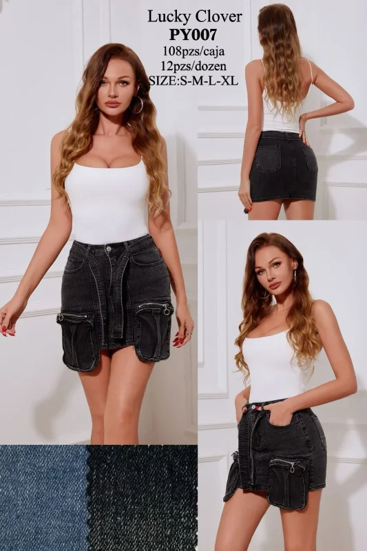 Falda con Cierres-PY007