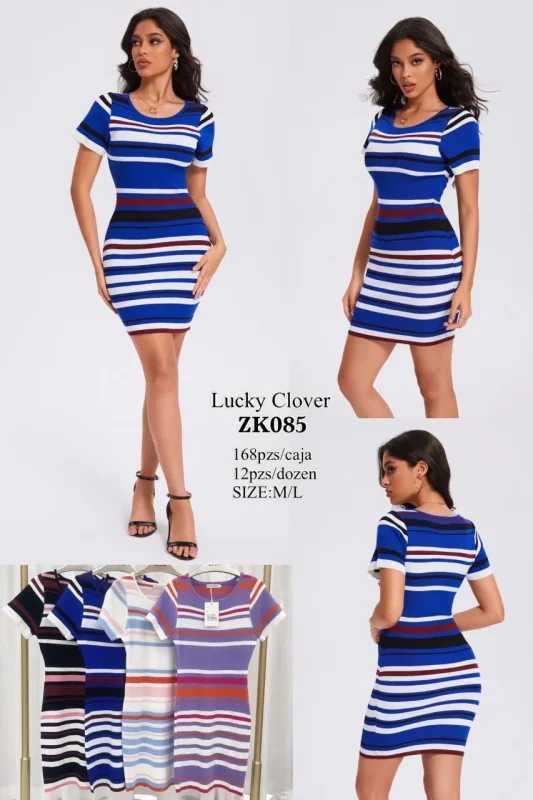 Vestido de rayas-ZK085