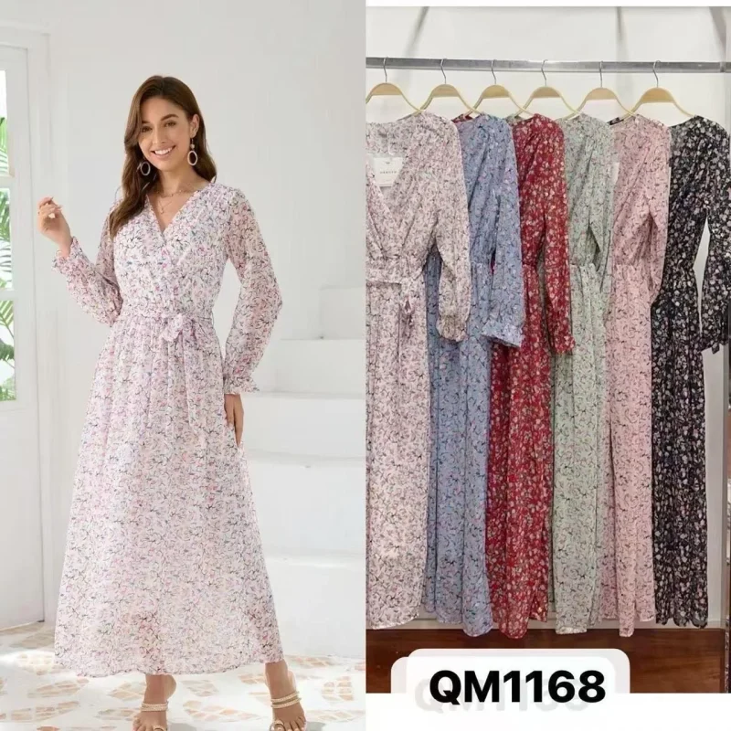 Vestido Largo Floral-QM1168