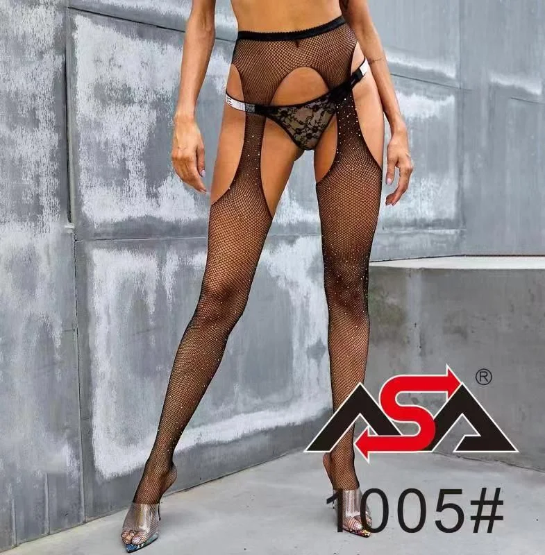 Medias de rejilla con aberturas-1005