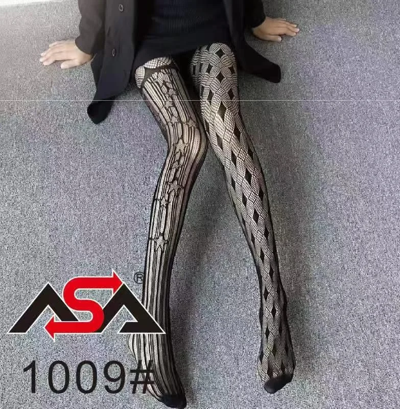 Medias de red con patrones-1009