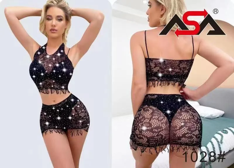 Baby doll 2 piezas encaje-1028