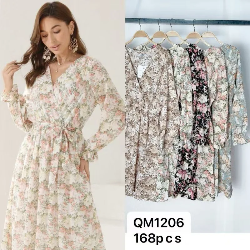 Vestido floreado-QM1206