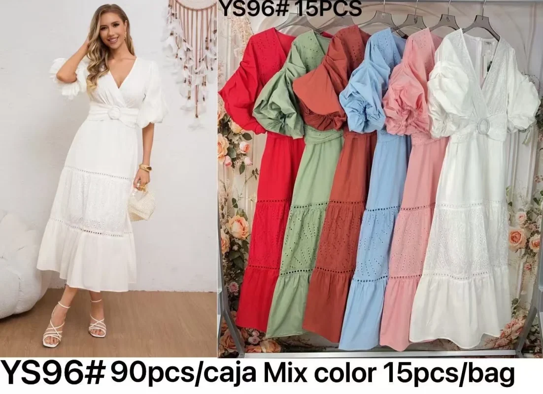 Vestido con mangas de globo-YS96