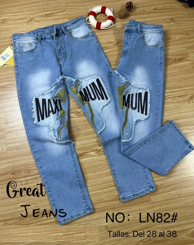 Jeans con parche-LN82