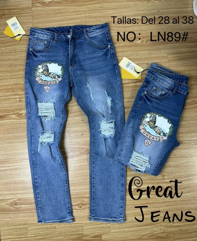 Jeans con parche-LN89
