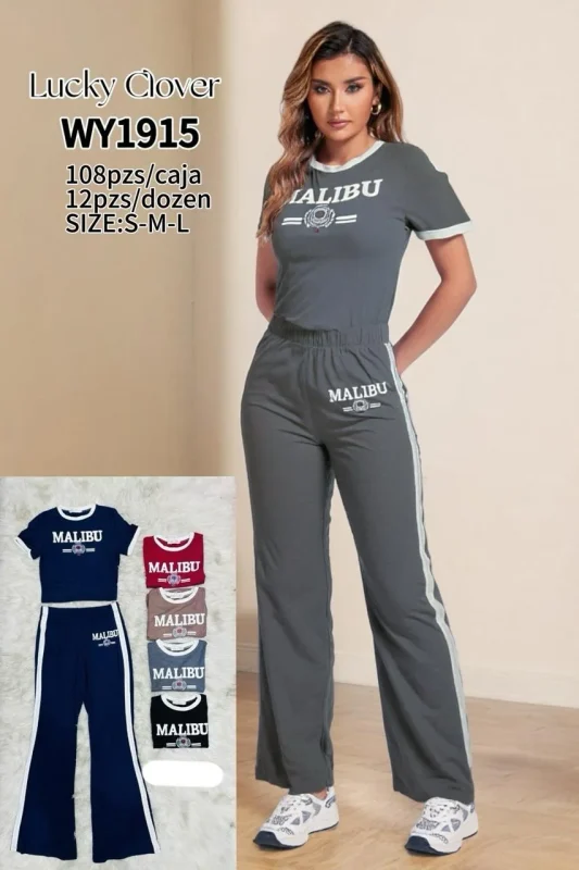 Conjunto Malibu Playera y pantalon-WY1915