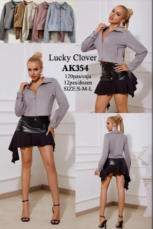 Chamarra corta de moda-AK354