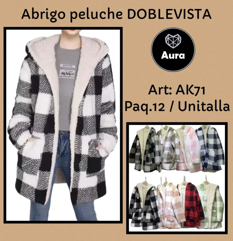 Abrigo peluche DOBLEVISTA-0-AK71