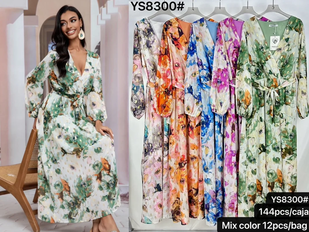 Vestido estampado floral-YS8300#