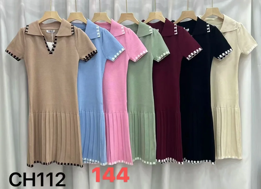 Vestido cuello polo-CH112