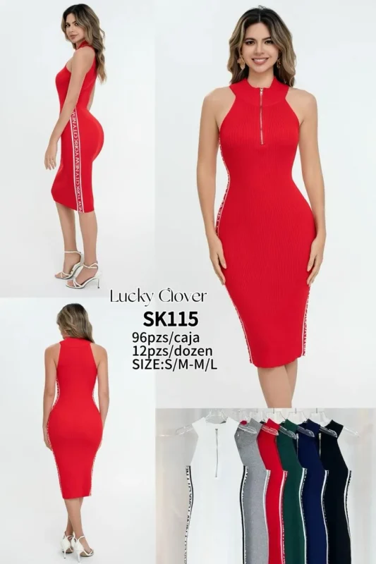 Vestido con cremallera-SK115