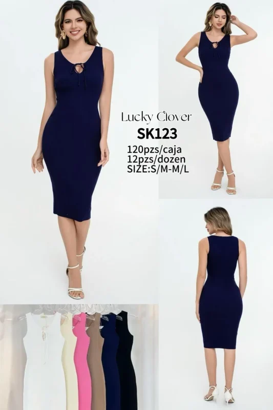 Vestido sin mangas-SK123
