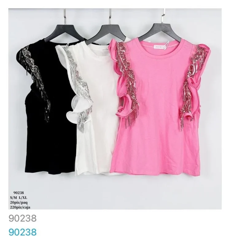 Blusa Con Lentejuelas-90238-0-90238