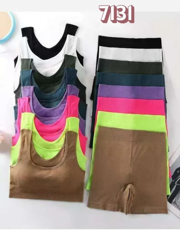 Conjunto deportivo licra top-7131