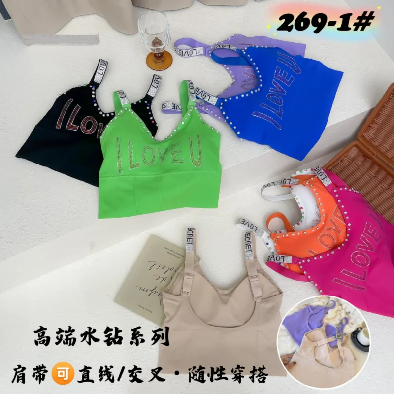 Top "I Love you" con perlas-HS25-269-1