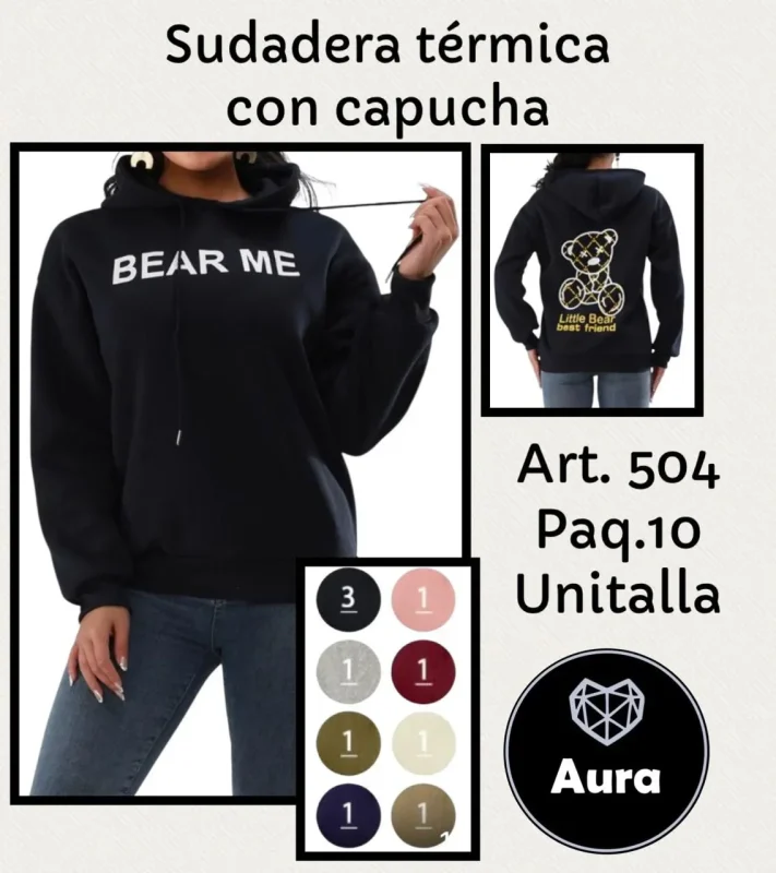 Sudadera Bear Me-0-504