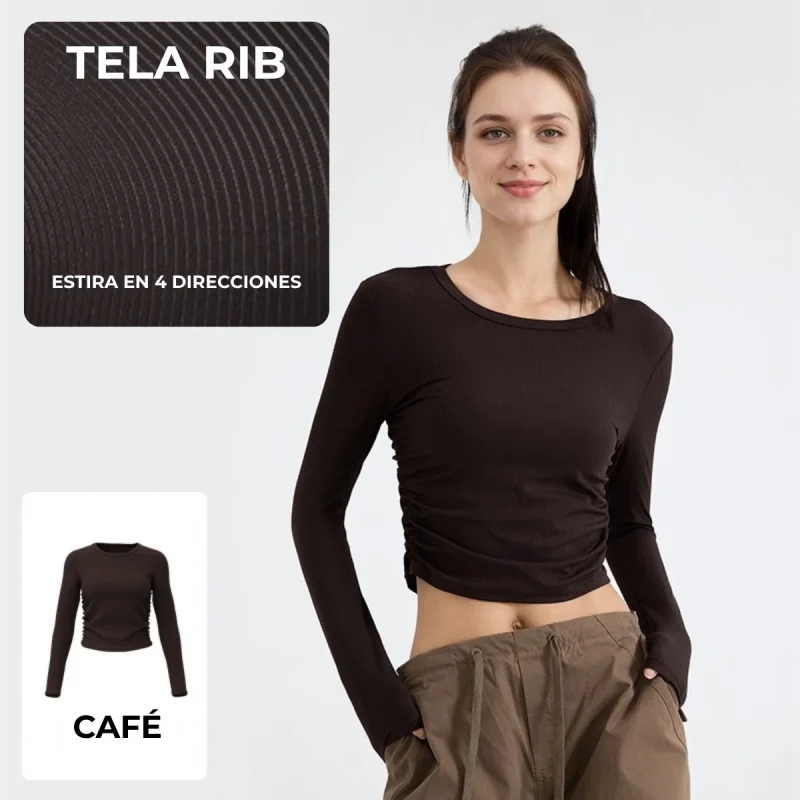 Blusa deportiva manga larga-JV009