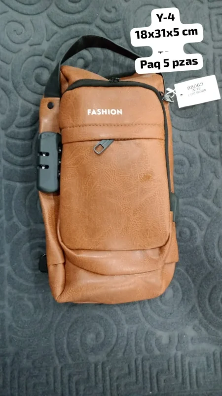 Bolso de hombro de cuero-Y-4