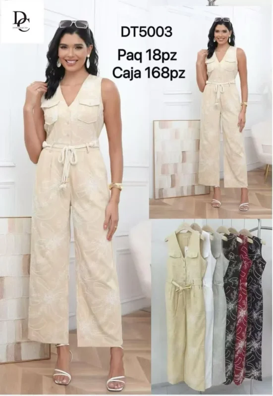 Enterizo con cinturón-DT5003