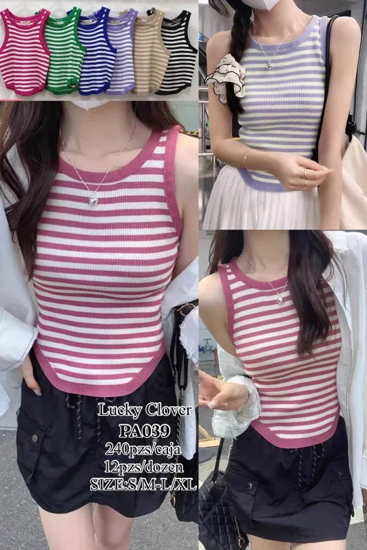 Blusa Rayada Casual-1-PA039