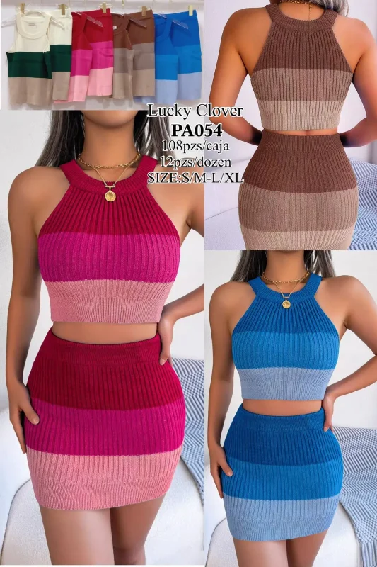 Conjunto Blusa y Falda-1-PA054